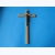 Krzyż drewniany  jasny brąz na ścianę 27 cm